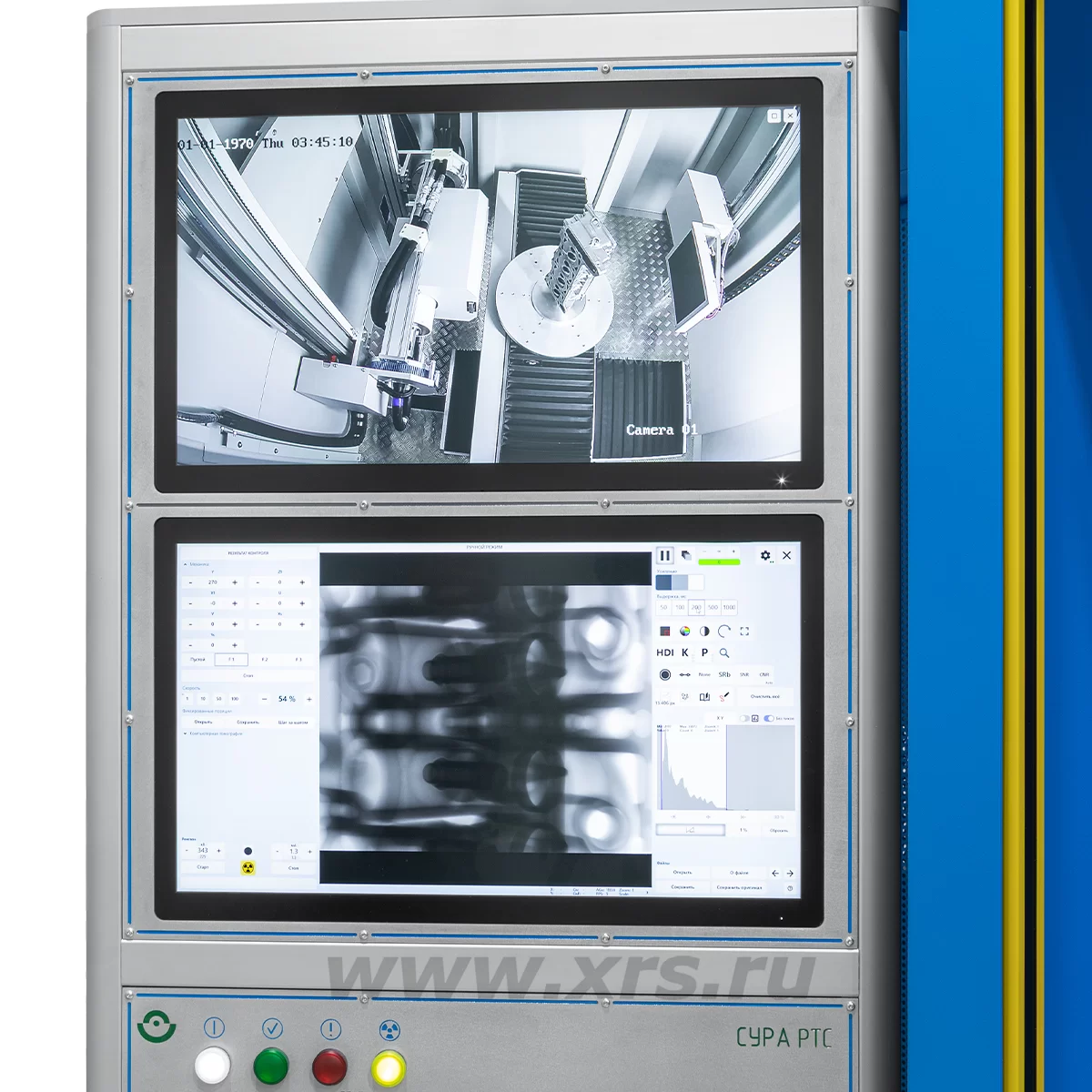 Главный и вспомогательный монитор панели управления